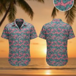 Tactical Hawaiian shirts for men featuring military-inspired tropical print design
