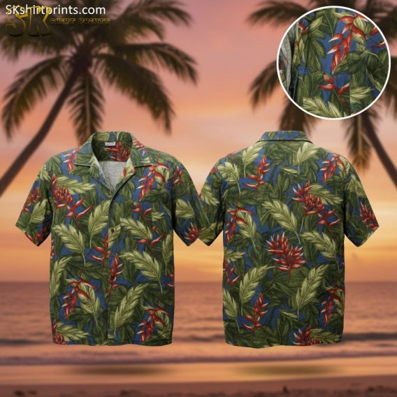 Vintage style Hawaiian shirts with classic tropical prints and retro design elements