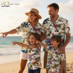 Chicago White Sox Hawaiian shirt collection featuring vintage airplane designs in team colors with tropical elements