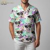 Custom dog Hawaiian shirt with colorful tropical pattern perfect for summer wear