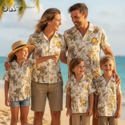 Complete collection of dinosaur hawaiian shirt mens styles showing all color variations with cartoon dinosaur and tropical patterns