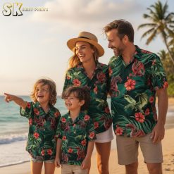 DnD Hawaiian shirt collection featuring various dragon and tropical designs