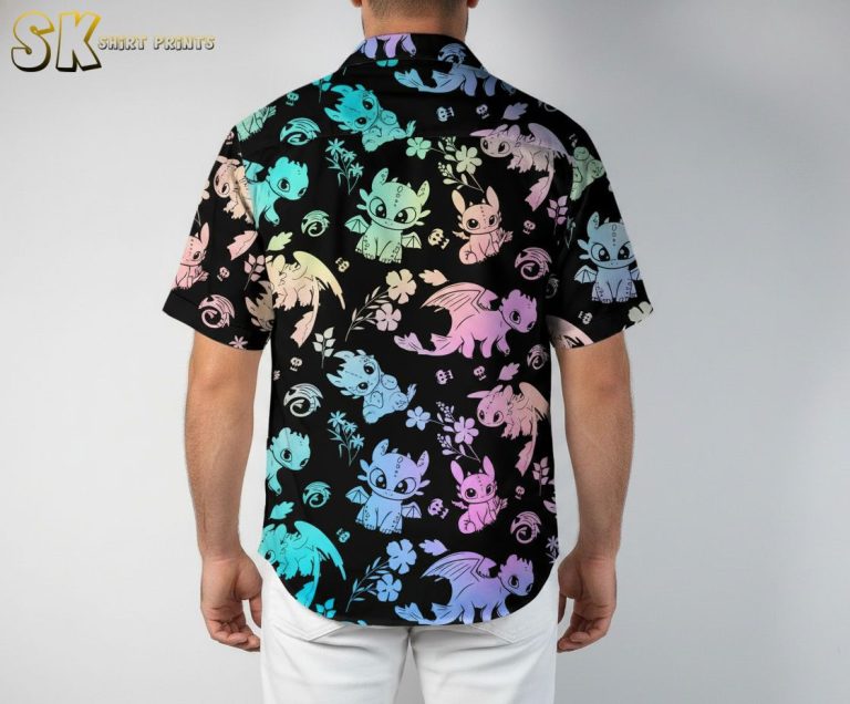 Dragon Quest Slime Aloha Shirt – Colorful Gaming Hawaiian Shirt Black