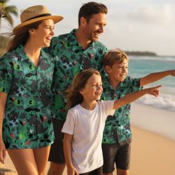 Dragon Ball Z Hawaiian shirt collection featuring multiple anime-inspired dragon designs