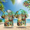 Flamingo Hawaiian shirt womens tropical button down with colorful parrots and margaritaville print