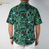 Hawaiian DnD shirt with fantasy dragon illustrations and gaming-inspired tropical print