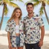 Independence Day Hawaiian shirt for men with American flag pattern and patriotic symbols