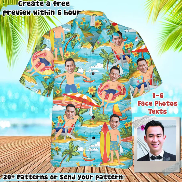 Personalized Hawaiian Shirts – Fun Tropical Patterns With Your Face