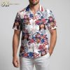 USA 250th anniversary Hawaiian shirt with patriotic Uncle Sam pattern and American flag design