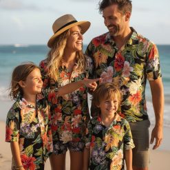 Vintage hawaiian shirts for sale collection showing multiple tropical floral print options available