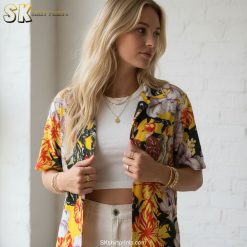 Vintage hawaiian shirts sizing chart with detailed measurements for proper fit