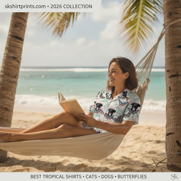 Best tropical shirts for men and women — floral button up and button down styles from SKShirtPrints