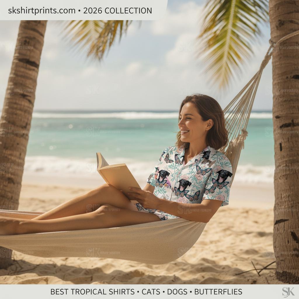 Best tropical shirts for men and women — floral button up and button down styles from SKShirtPrints