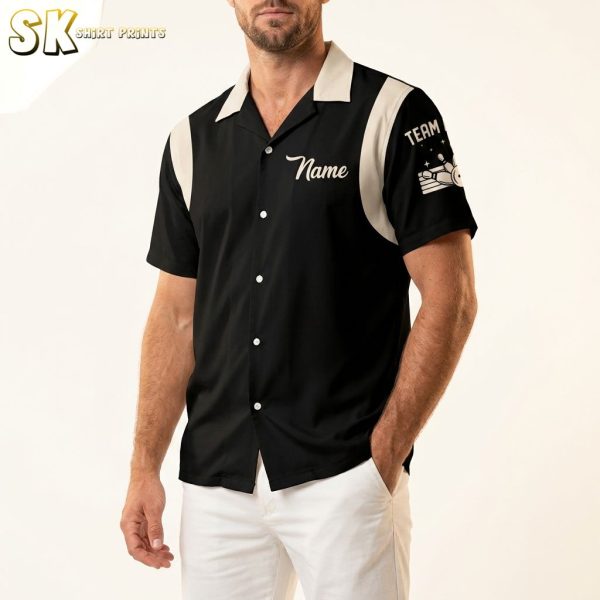 Tenpin Bowling Shirts with Custom Name & Team Name – Retro Hawaiian Style for Men