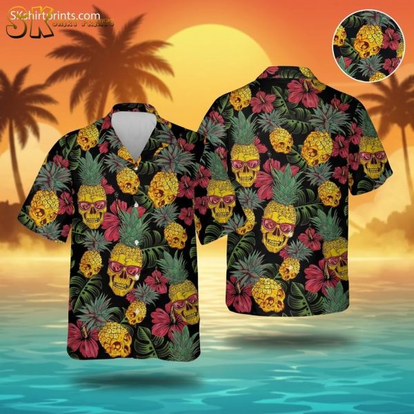 Skull Pineapple Hawaiian Shirt – Halloween Costume with Hawaiian Shirt