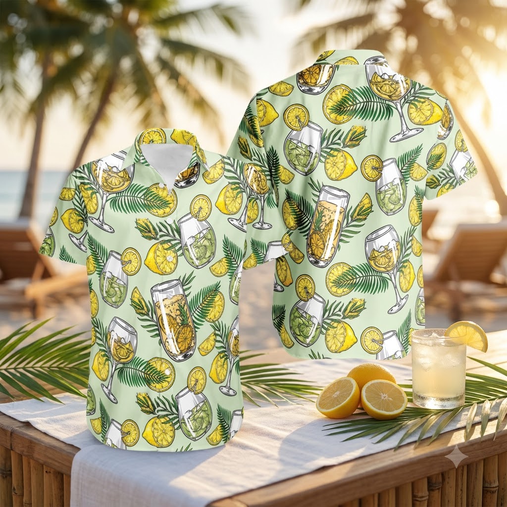 cocktail hawaiian shirt shirt