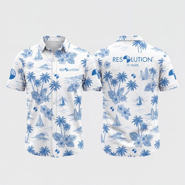 Resolution 10th Anniversary Custom Hawaiian Shirt – Approved Design #5