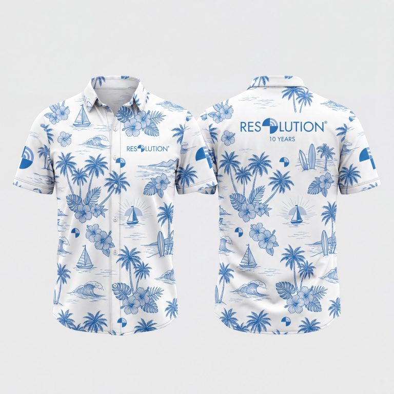 Resolution 10th Anniversary Custom Hawaiian Shirt – Approved Design #5