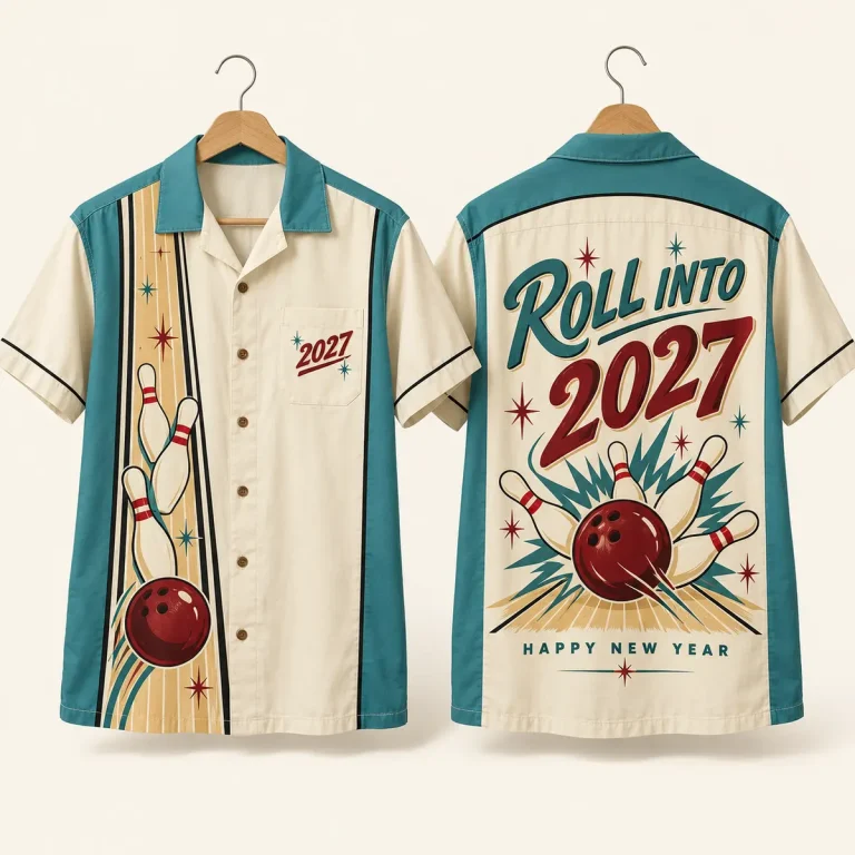 Bowling Roll Into 2027 Camp Collar Shirt