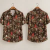 Cardinal Chickadee Christmas Hawaiian Shirt for Men & Women