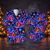 Cottage Christmas Themed Hawaiian Shirt – Neon Winter Village