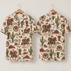 Cowboy Santa Christmas Hawaiian Shirt with Cacti