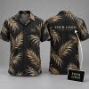 Custom Hawaiian Shirts With Logo – Black Palm Frond All-Over Print