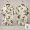 Aloha Co. Palm Logo Hawaiian Shirt – Custom Logo Hawaiian Shirt with Tropical Leaf and Bird of Paradise Print