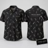 Barber Tools Hawaiian Shirt – Custom Logo Hawaiian Shirt with Scissors, Clippers & Palm Trees