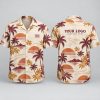 Sunset Palm Hawaiian Shirt With Logo – Custom Logo Hawaiian Shirt in Warm Tropical Print