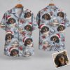 Dachshund Santa Hat Men's Hawaiian Christmas Shirt – Holiday Wiener Dog Aloha Button-Up