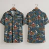 Fishing Santa Christmas Hawaiian Shirt – Blue Holiday Aloha