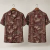 Forest Star Wars Hawaiian Shirt – Maroon Sci-Fi