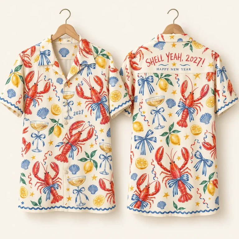 Lobster New Years Hawaiian Shirt – Shell Yeah 2027