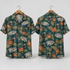 Millennium Falcon & Boba Fett Hawaiian Shirt Teal Tropical