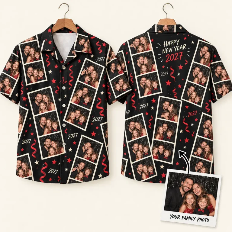 Photo Booth Matching Family Shirts – New Year 2027