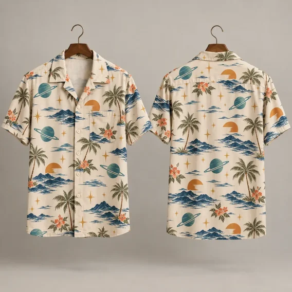 Planet Star Wars Hawaiian Shirt – Retro Tropical Pattern