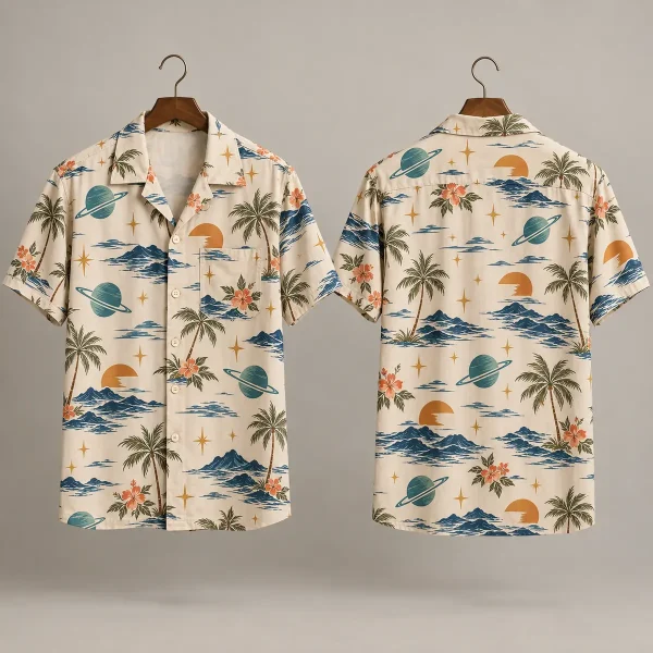 Planet Star Wars Hawaiian Shirt – Retro Tropical Pattern