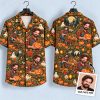 Pumpkin Man Halloween Hawaiian Shirt – Spooky Harvest Jack-o'-Lantern All-Over Print