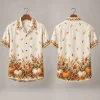 Pumpkin Thanksgiving Button Up Shirt – Harvest Border