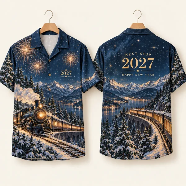 Steam Train New Year Shirt – Next Stop 2027