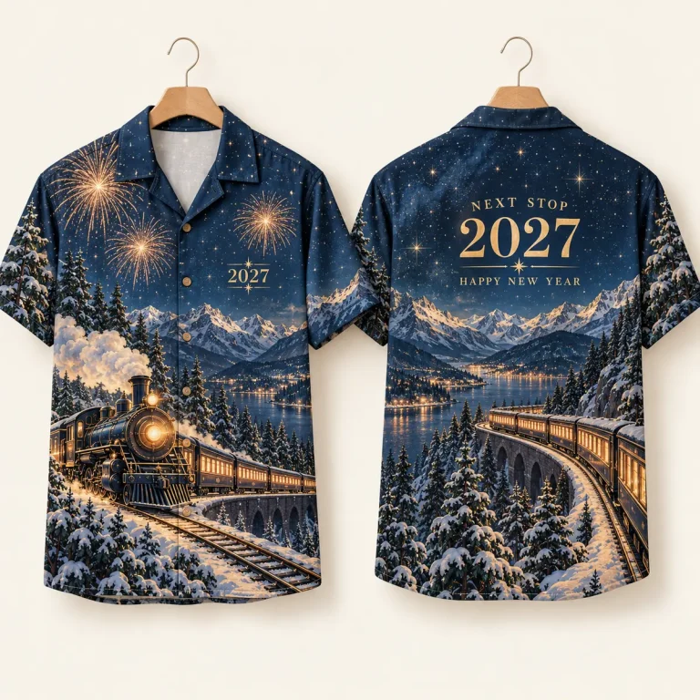 Steam Train New Year Shirt – Next Stop 2027