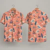 Surfboard Star Wars Hawaiian Shirt in Coral Pink