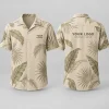 Tropical Leaf Logo Hawaiian Shirt | Custom Company Branding