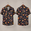 Turkey Thanksgiving Aloha Shirt – Navy Fall Football