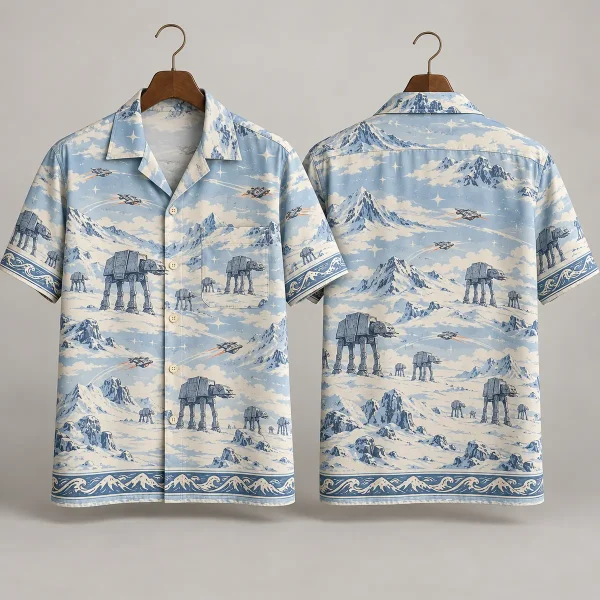 Walker Star Wars Hawaiian Shirt – Snowy Mountain Scene